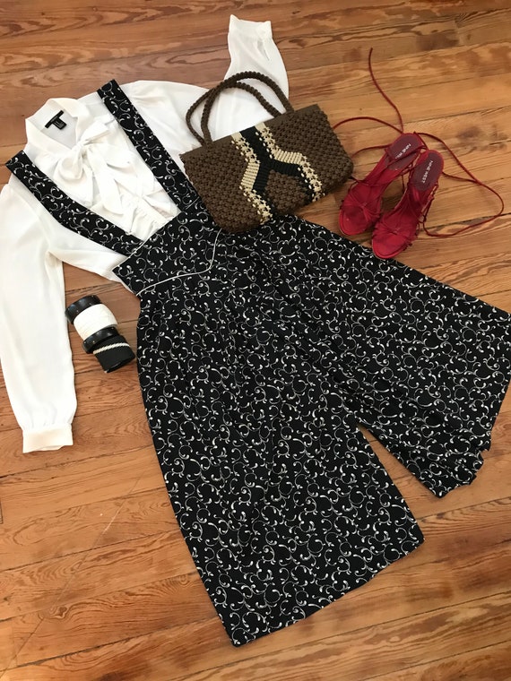 1990s palazzo pants | suspender jumpsuit