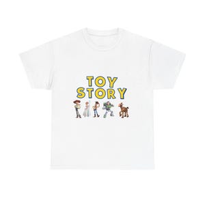 Toy Story Characters T-Shirt | Woody Buzz Jessie Bullseye Tee image 1