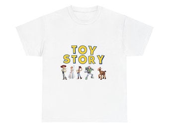 Camiseta de los personajes de Toy Story / Camiseta de Woody, Buzz, Jessie y Bullseye