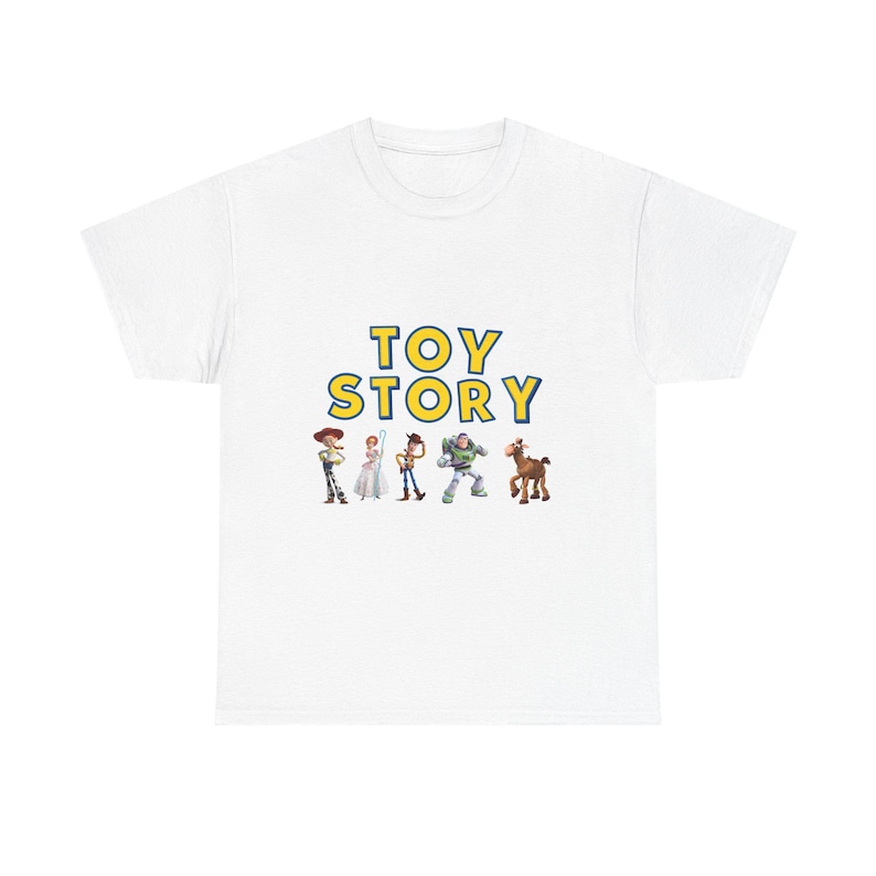 Toy Story Characters T-Shirt | Woody Buzz Jessie Bullseye Tee image 1