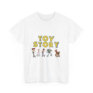 Toy Story Characters T-Shirt | Woody Buzz Jessie Bullseye Tee image 3