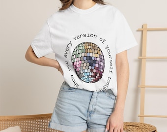 Camiseta Mirrorball Disco Graphic / Camiseta Rainbow Mirror Ball