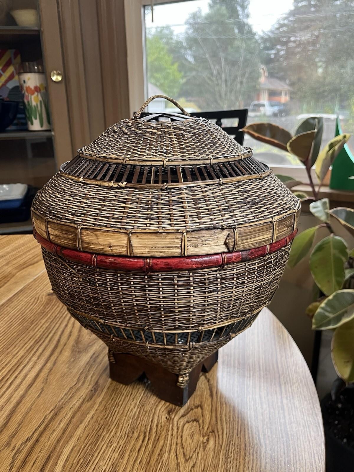 Vintage Asian Basket - Etsy