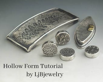 Tutorial, Hollow Form Tutorial, Jewelry Fabrication, Jewelry Tutorials, Instant Download, Instructive Download, Fabricating Jewelry