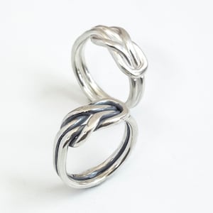 Infinity Knot Ring For Women, Sterling Silver Knot Ring for Men, Couples Ring, Promise Ring For Her, Friendship Ring, Celtic Style Ring