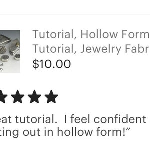 pdf digital download on how to make hollow forms in jewelry making