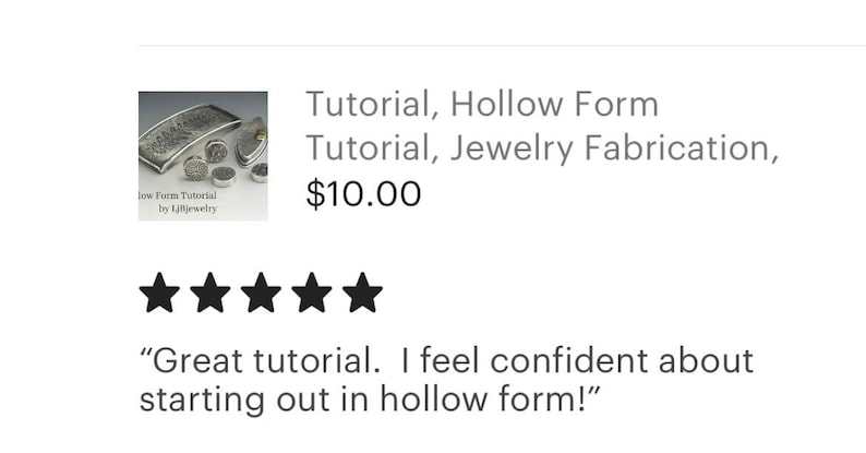 pdf digital download on how to make hollow forms in jewelry making