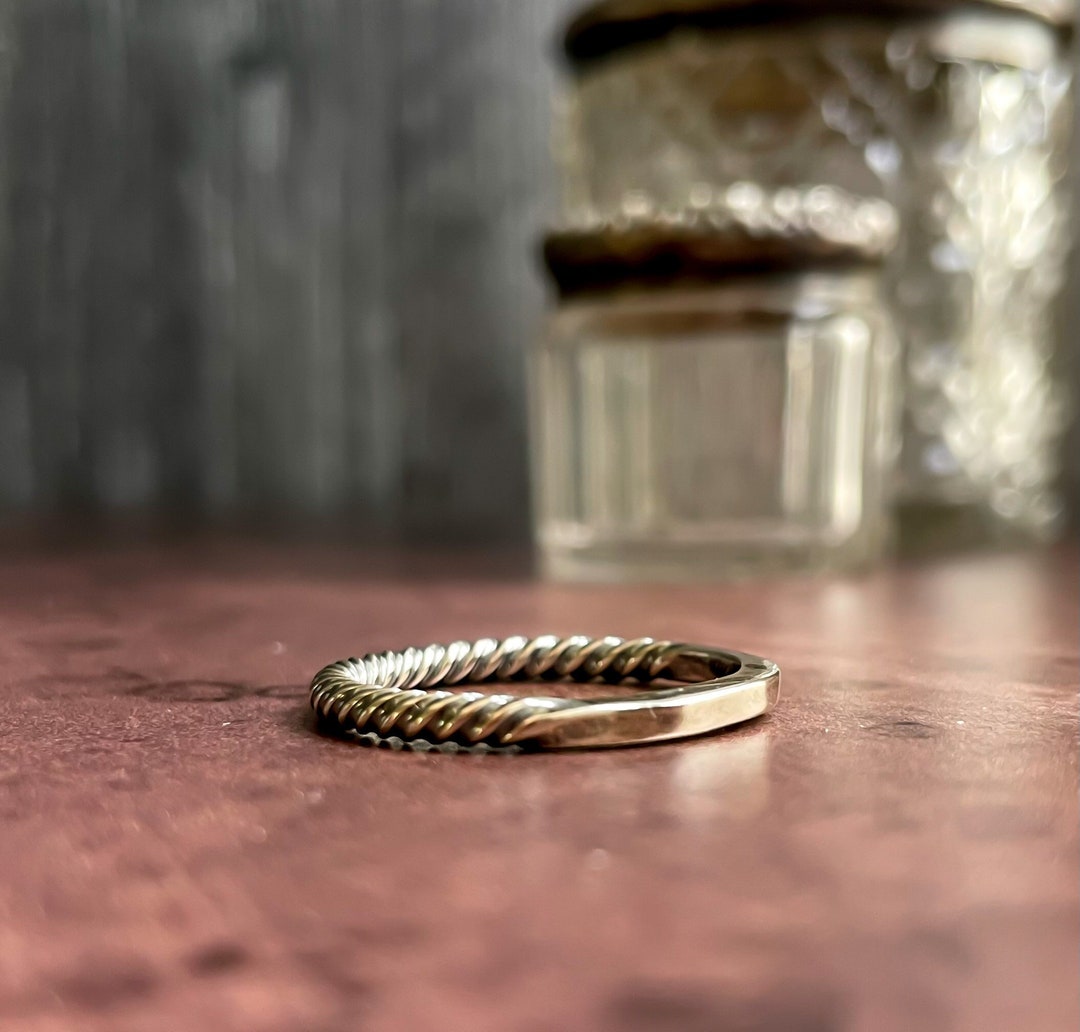 Stacking Rings, Silver Stack Ring, Twisted Ring, Sterling Silver Thumb ...