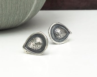 Sterling Silver Teardrop Stud Earrings For Women, Small Post Earrings, Small Everyday Silver Stud Earrings, LjBjewelry