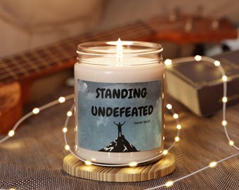 Standing Undefeated Isaiah 54:17 Candle | Scented Soy Candle