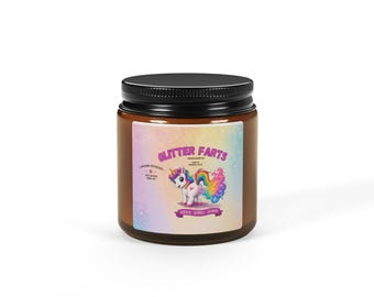 Glitter Farts Unicorn Candle