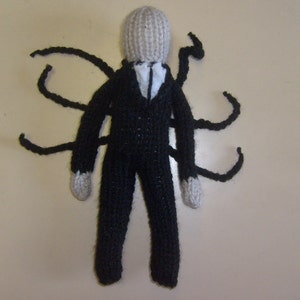 Slender Man, Hand Knitted, Toy, Plush. Monster