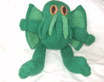 Cthulhu Toy / Monster / HP Lovecraft  / Plush / Knitted Toy