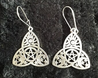 Earrings, Goth, Halloween, Pagan, Wicca
