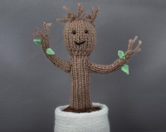 Baby Groot, Knitted Toy, Doll, Toy, Plushy