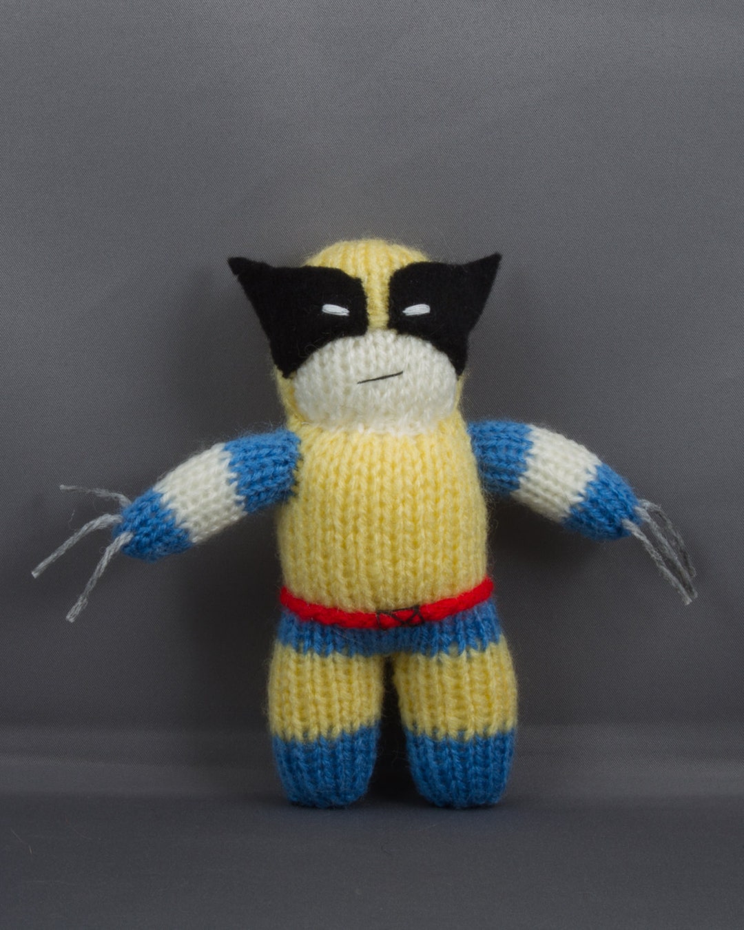 Wolverine, Hand Knitted, Toy, Plushy, Mascot - Etsy
