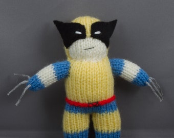 Wolverine, lavorato a mano, giocattolo, Plushy, mascotte