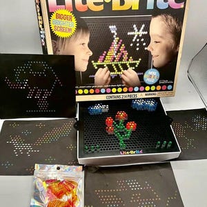Vintage Light Brite activity Kidcore