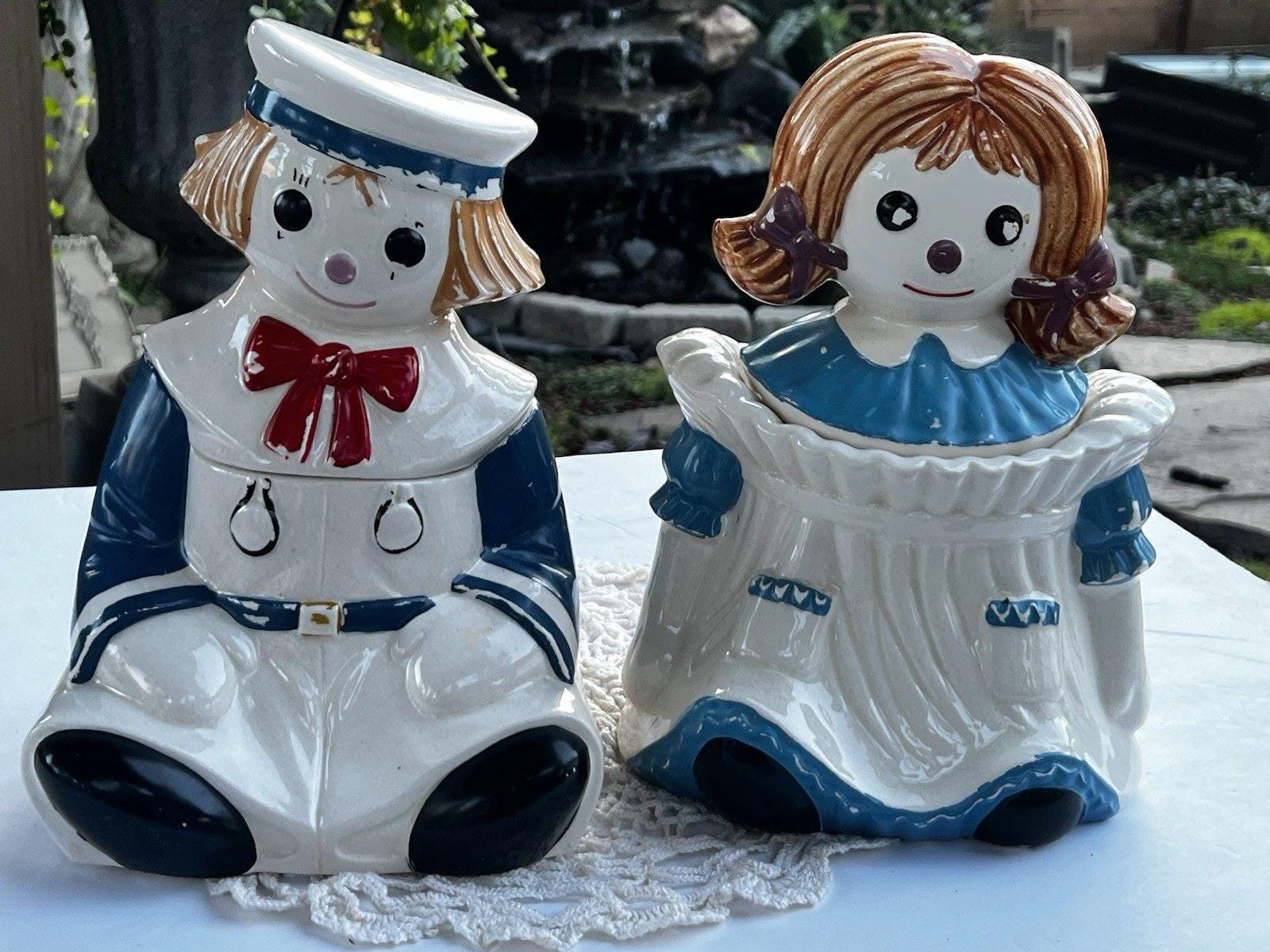 Raggedy Ann and Andy Rare Cookie Jars - Etsy
