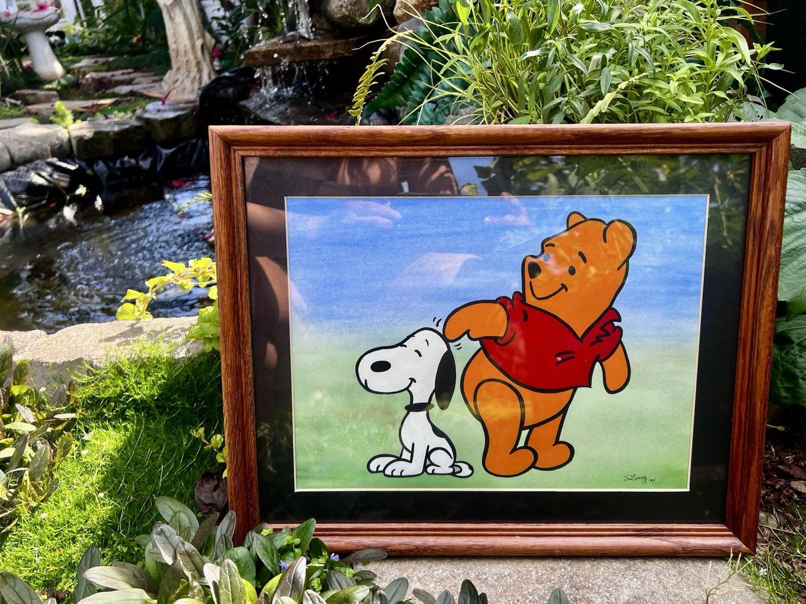 Vintage Framed Snoopy - Etsy