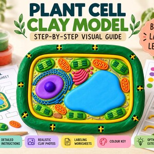 Plant Cell Clay Model Activity | 3D Science Project (Digital Download)