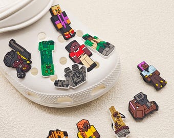 Clog accessories, shoe charms, character rubber shoe charms, decorations for children's clogs, gifts