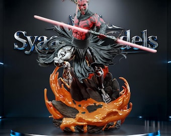 Darth Maul - Escultura de Star Wars, estatua STL para impresión 3D