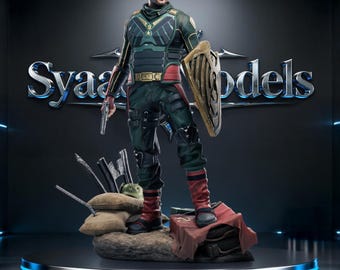 兵士の少年 - 3Dプリント用少年彫刻STLスタチュー＋胸像