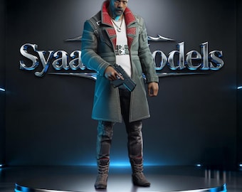 Solomon Reed - Cyberpunk 2077 Sculpture STL Statue for 3D Printing