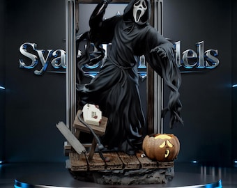 Ghostface - Horror Movie Sculpture STL Statue for 3D Printing