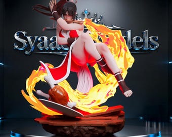 Mai Shiranui Sculpture STL Statue for 3D Printing