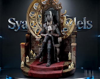 Lady Maria - Bloodborne Sculpture STL Statue + Bust for 3D Printing