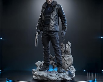 Leon - Resident Evil (Requiem) Escultura Estatua STL + Busto para Impresión 3D / 2 Modelos Variantes