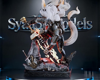 Malekith - Escultura de Elden Ring, estatua STL para impresión 3D