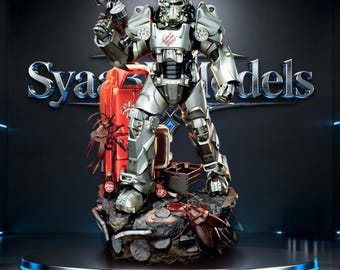 Maximus - Escultura de armadura de poder de Fallout (archivo STL) para impresión 3D / 2 modelos variantes