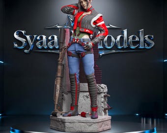 Panam Palmer - Cyberpunk 2077 Sculpture STL Statue for 3D Printing