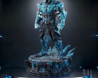 Sub Zero - Escultura de Mortal Kombat Estatua STL + Busto para impresión 3D