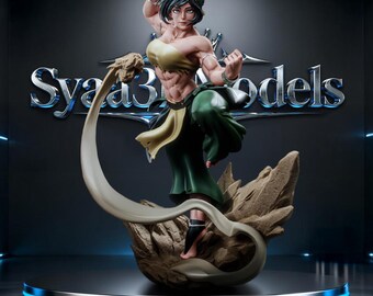 Toph Beifong - ATLA Sculpture STL Statue + Bust for 3D Printing