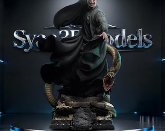 Lord Voldemort - Scultura della serie cinematografica, statua STL + busto per stampa 3D
