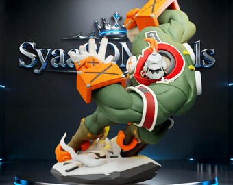 Potemkin - Guilty Gear Sculpture STL Statue for 3D Printing