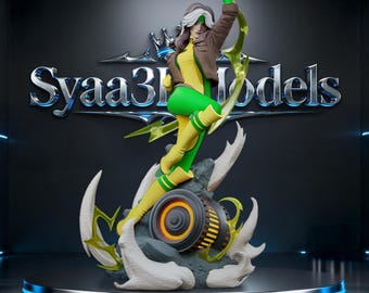 Rogue - X-Men Marvel Sculpture STL Statue for 3D Printing