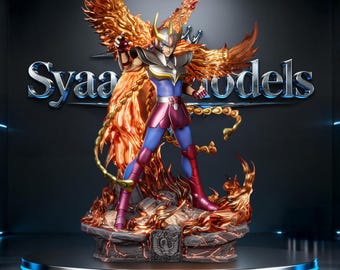 Guerriero del Fuoco Mitico - Scultura Anime STL Statua per Stampa 3D