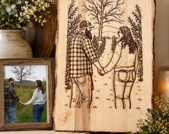 Custom Engraved Rustic Wood Plank