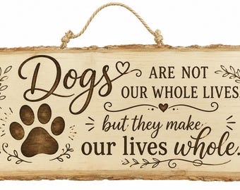 14x6 Rustic Wood Hanging Sign (0.42 thick)