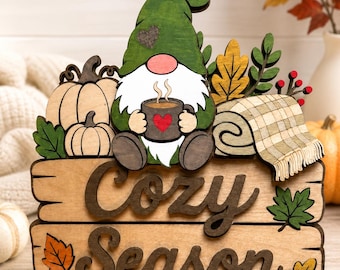 Cozy Season Fall Gnome Wall Hanging