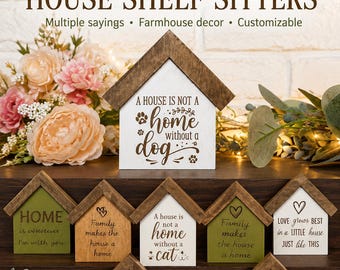 Rustic House Shelf Sitter