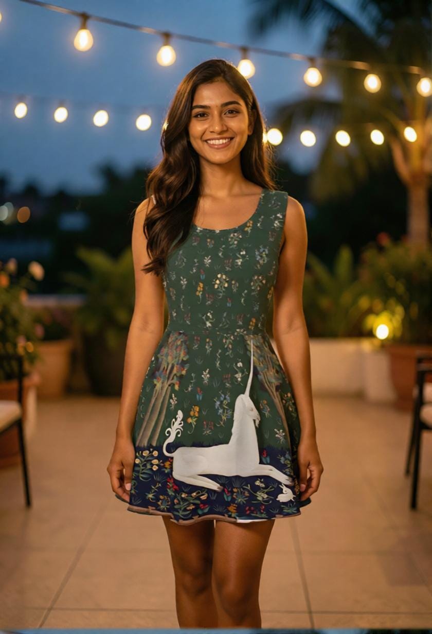 Green Unicorn Dress