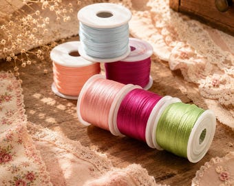 Fine Silk Ribbon in 19 Colors, Raw Edge Ribbon for Invitations, Flowers and Handmade Packaging