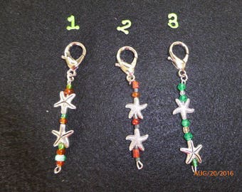 Dijes de estrella de mar para sujetar a cualquiera de tus pertenencias de aproximadamente 3 pulgadas de largo