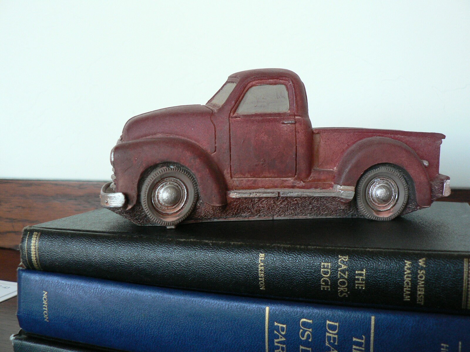 Vintage Red Truck metal rustic home decor man cave office kids room accent pc 